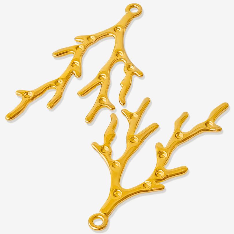 6pcs/Lot Stainless Steel Ocean Animal Charms For Jewelry Making Earring Necklace Starfish Coral Seahorse Pendant DIY Accessories
