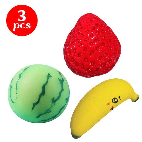 Fruit Squishy Toy Watermelon Strawberry Banana Anti-Stress Squeeze Toys Super Soft Slow Rise Reduce Pressure Birthday Favor Gift