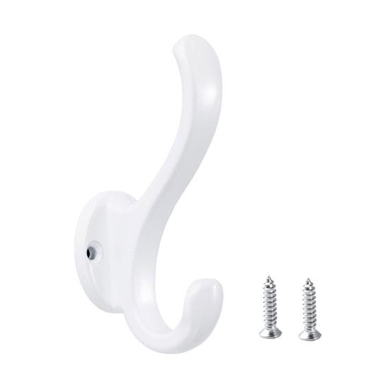 

1 комплект крючков для хранения, многофункциональный водонепроницаемый, гладкий край с винтами, однотонный, экономящий место для хранения, сумка, шляпа, крючок для одежды, хозяйственные принадлежности