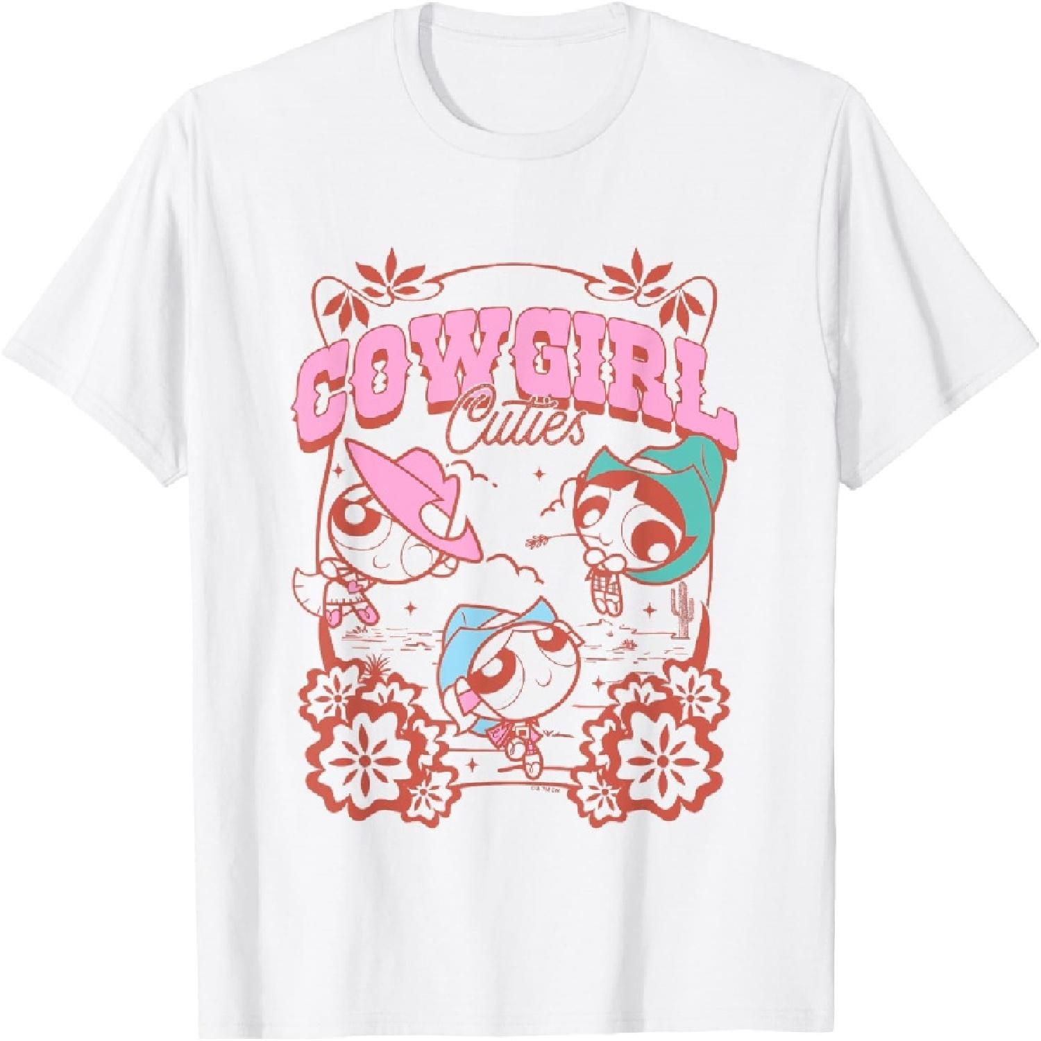 

The Powerpuff Girls Cowgirl Cuties Vintage Poster T-Shirt XXXXXL