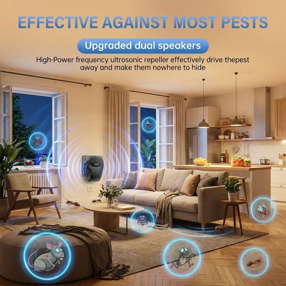 Silent Operation Electronic Mosquito Repellent 360° All-round Rodent Repellent  Home Office