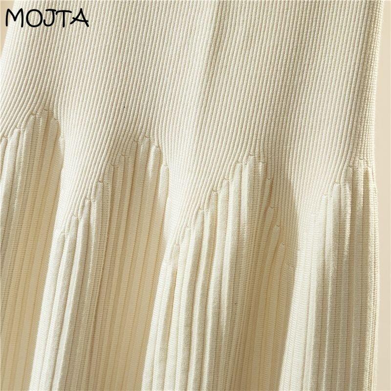 Женская элегантная повседневная уличная офисная юбка с высокой талией — фото 19