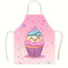 "Adorable Cupcake Apron in Various Sizes, Perfect for Kitchen Cooking and Baking, Ideal Gift for Food Enthusiasts"
