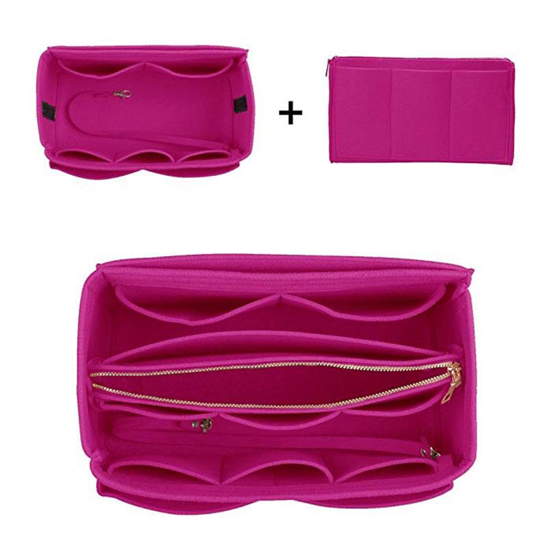Women's Large Capacity Cross-Border Multifunctional Felt Toiletry and Makeup Bag