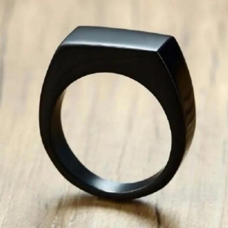 

Classic High Polish Fashion Glossy Square Ring for Men and Women Classic Party Jewelry Accessories Gifts