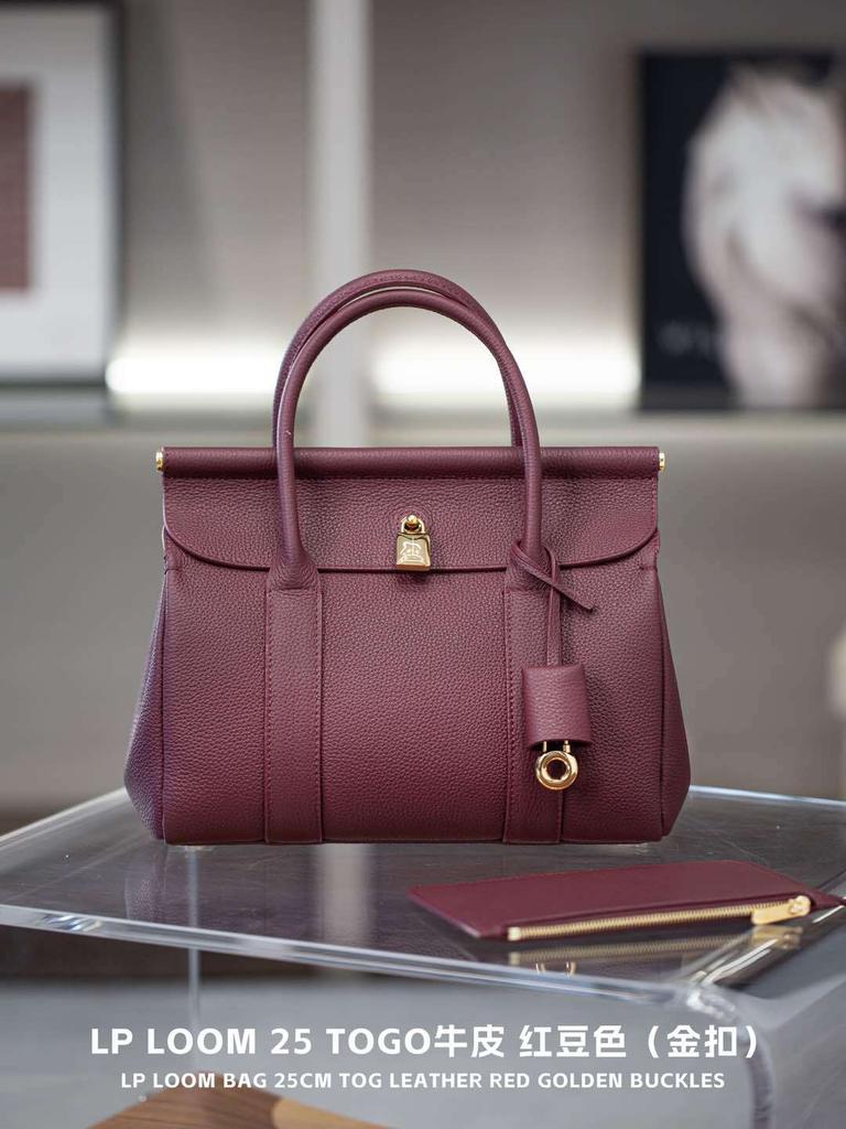 Loom25 Light Luxury High Texture Womens Bag Top Layer Cowhide Large Capacity Timeless Versatile Hand Tote Bag