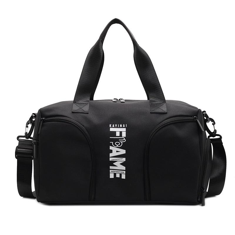 

New fitness bag, clothes storage bag, duffel bag, waterproof short-distance luggage bag, shoulder bag, portable short-distance travel bag. чорний