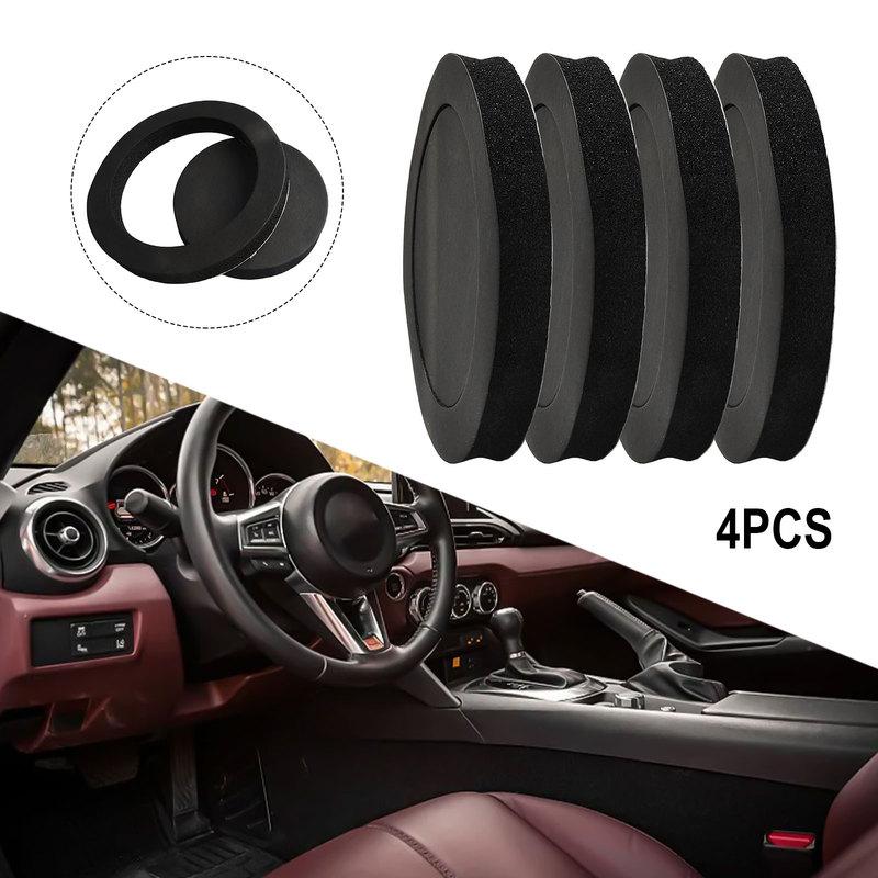 Car Audio Enhancers 6.5'' Speaker Rings Car Audio Tallation Reduce Vibrations Black Soundproof Foam For Car Door Speakers