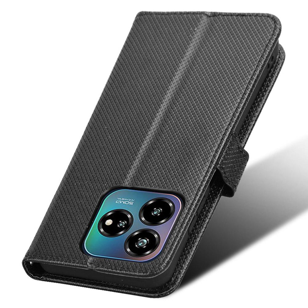 For ZTE Axon 60 Lite/Blade V60 Vita Phone Case PU Leather Diamond Texture Shockproof Cover