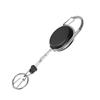 Easy-Pull Buckle Retractable Keychain With Scale Ruler Anti-Lost For Fishing Gear Multi-Function Tackle Accessory