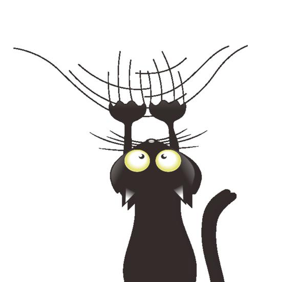 Scratch Cat Car Sticker Funny Black Cat Vehicle Bumper Decal Removable PVC Cat Sticker for Auto Truck Motorcycle Wall Window Refrigerator Cup Laptop