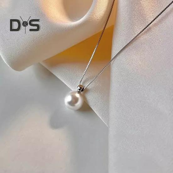 Women Necklace Faux Pearl Pendant Copper Snake Bone Chain Party Wedding Prom Clavicle Necklace Neck Jewelry