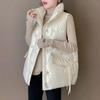 Women's Fashion Casual Fall Winter Solid Color Print Sleeveless Jackets & Coats Down Coats