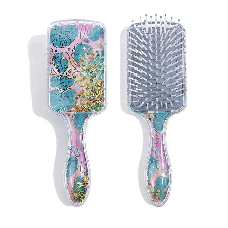 

Девочка Мультяшная Пластиковая Расческа-Подушка Безопасности Жидкий Песок Блестки Парикмахерская Расческа Пластиковая Расческа Блестящая Массажная Расческа Мультяшная Милая Расческа