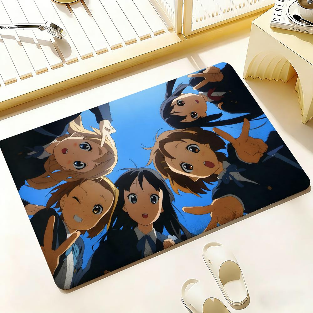 Anime K-K-On Floor Mat Bedroom Living Room Flannel Door Mat Non-Slip Home Decor