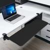 Keyboard Tray Under Desk with C Clamp Mount Pull Out Keyboard Tray Drawer Slide-Out Platform Computer Keyboard Drawer