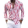 Camicia Casual da Uomo a Maniche Lunghe a Righe