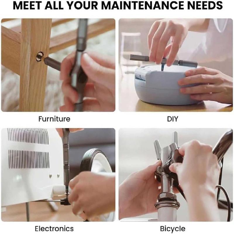 Ratchet 24 in 1 Screwdriver Set Tool Kit Multi-purpose DIY Repair Tool Set with Storage Box for Electronics Auto Repairs