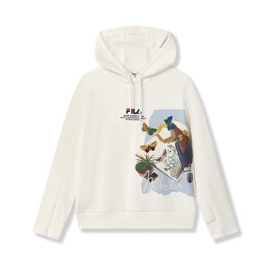 Heritage Casual Hooded Pullover Long Sleeve Sweatshirt Women Sweatshirt F11W548229F-IV