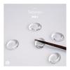 ADERIA Tebineri Chopstick Rests, Set of 5, Made In Japan, Clear Glass, Stylish, Simple, Commercial Use, Modern, Transparent, Plain, for Guests,