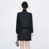 Coco Style Sequin Wool Top & Midi Skirt Set for Women