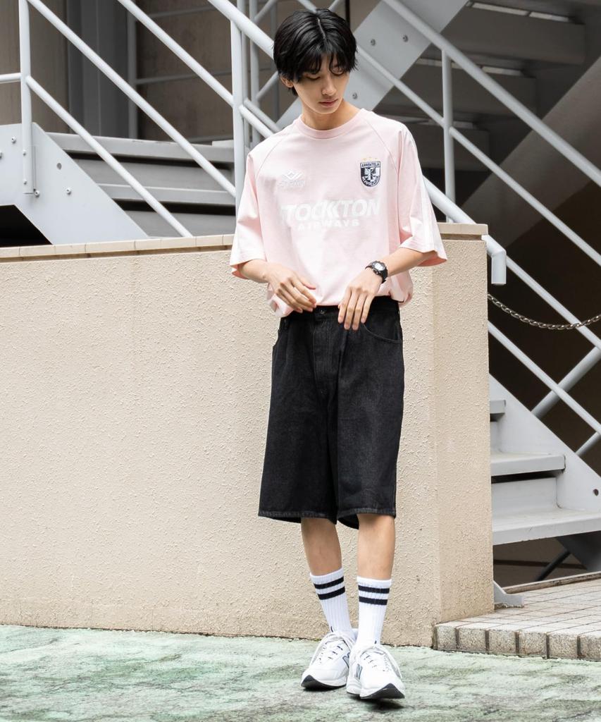 WEGO Unisex Denim Baggy Denim Half Summer Size Black Shorts, Shorts, Trousers, Pants, Shorts, Bottoms, Clothing, Clothes, Streetwear, Gift, Present,