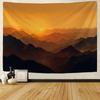 Mountains, Rivers, Forests, Sunrise Tapestry, Living Room, Bedroom, Dormitory, Art Background Cloth Poster For Wall Decoration