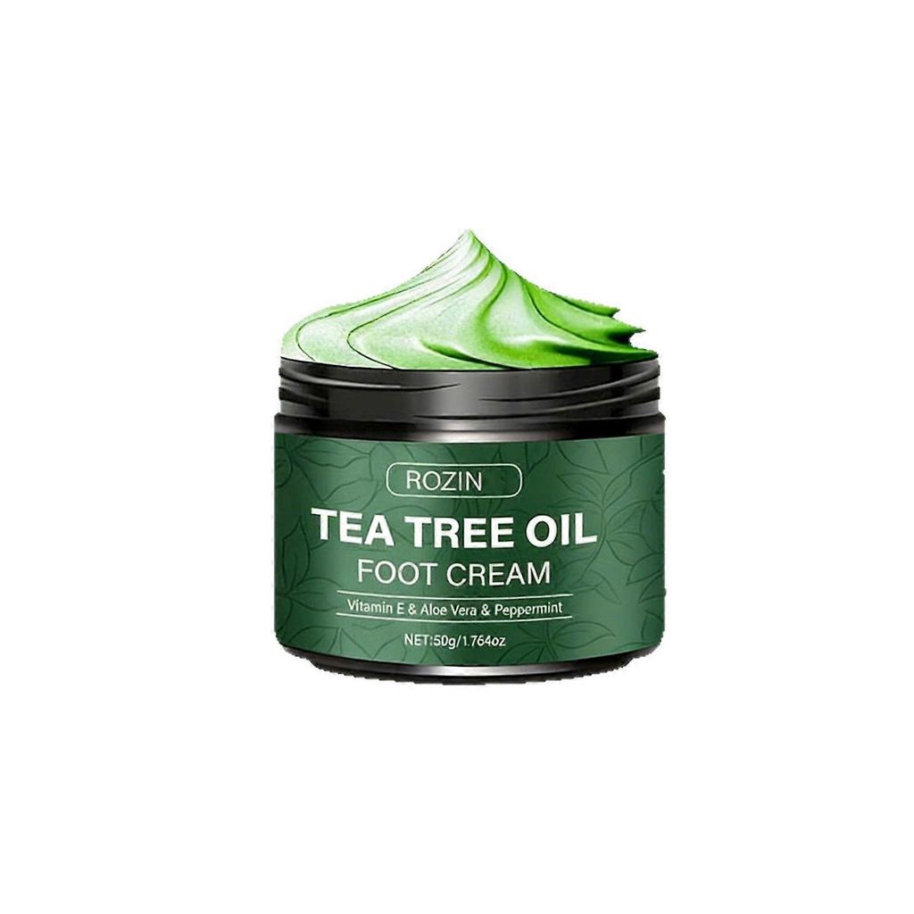 Çay Ağacı Yağlu Ayak Bakımı 50g: Doğal, Antibakteriyel, Bitki Özleriyle Ferahlatıcı. E Vitamini, Aloe Vera ve Nane İçerir