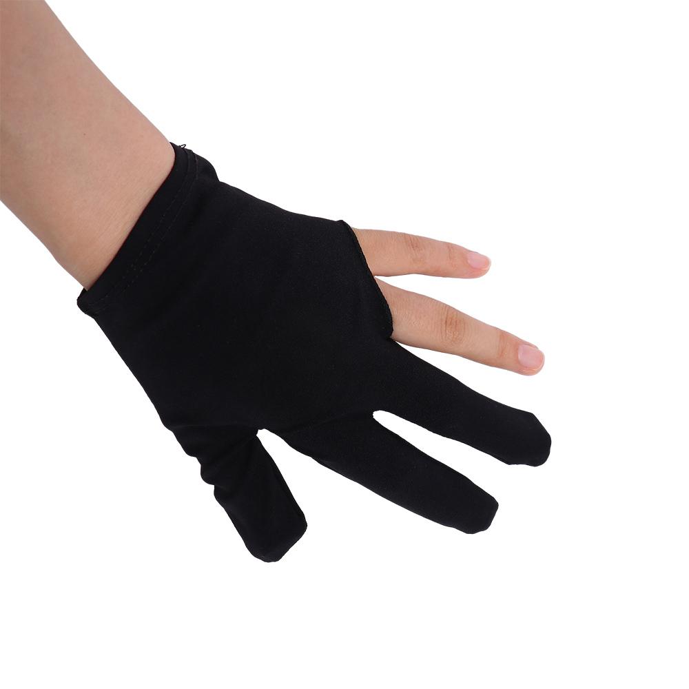 Leopard Fitness Gloves Letter Left Hand Gloves Snooker Billiard Gloves Three Finger Billiard Gloves
