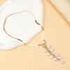Geometric Pearl And Crystal Necklace For Women And Men Fashion Jewelry
