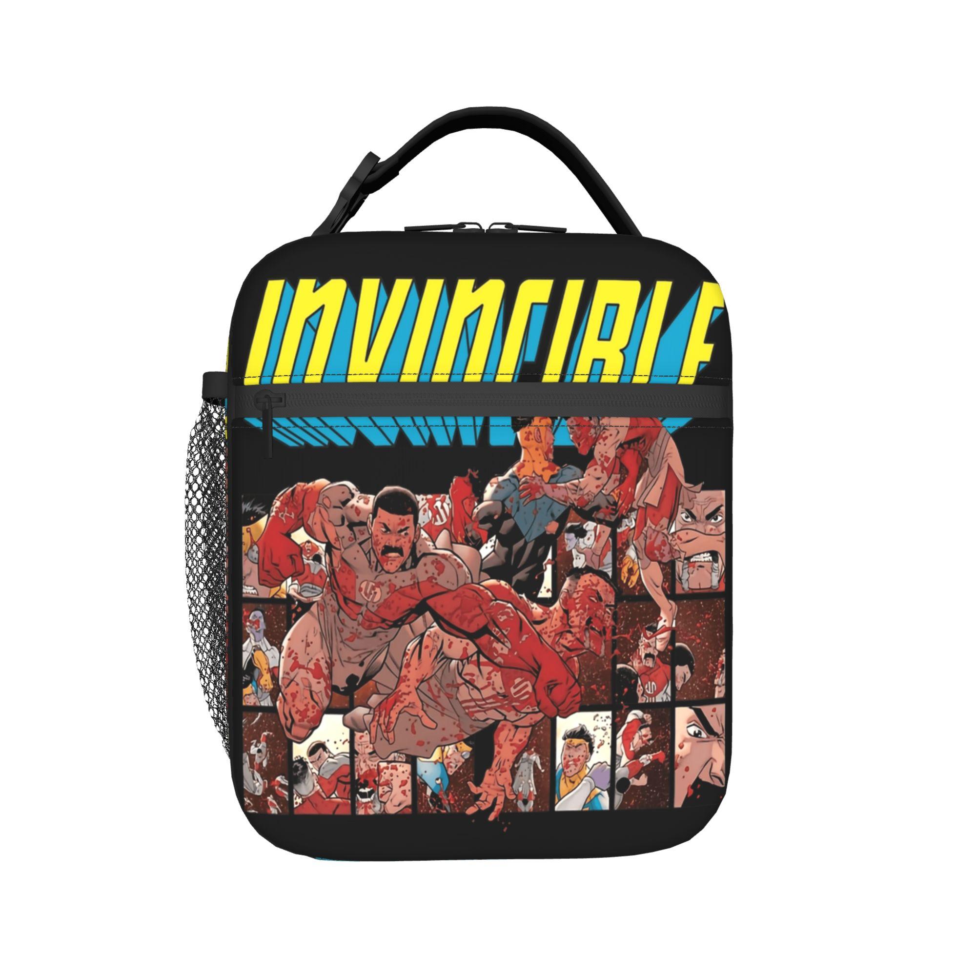 Sac à déjeuner Invincible Mark Grayson Boîte à lunch de pique-nique pour filles Kawaii Personnalisé Sac isotherme portatif Sac glacière étanche as picture