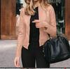 2025 Hot Seller: Stylish European & American Autumn/Winter Leather Jacket Suit for Women