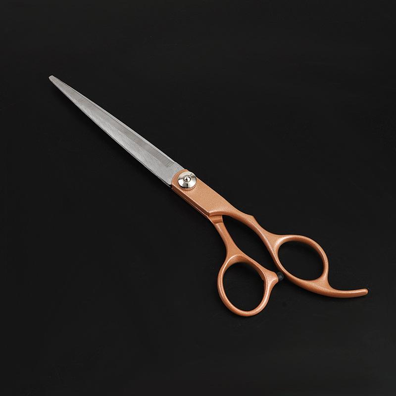 Professional 7-Inch Dog Grooming Scissor Set: Flat, Tooth, Curling, and Thinning Scissors for Trimming and Shaping