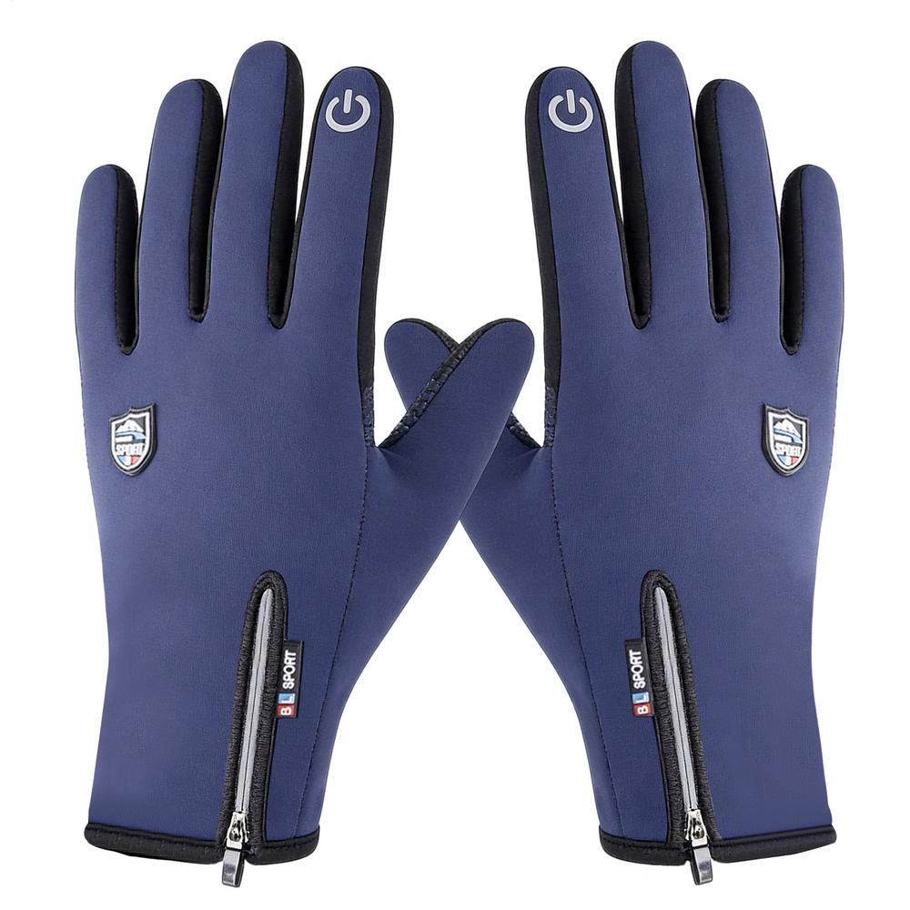 

Cycling Gloves Waterproof Warm Anti-Slip Road Cycling Gloves For Outdoors For Women Teens Riders Boys Urban Road Mountain Dirt синій