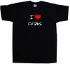 I Love Heart Crabs T-Shirt