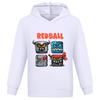 Hot Sale Kids Sweatshirts Red Ball 4 Print Cartoon Children Hoodies Fashion Baby Pullover Casual Outwear Tops Girls Boys Clothes