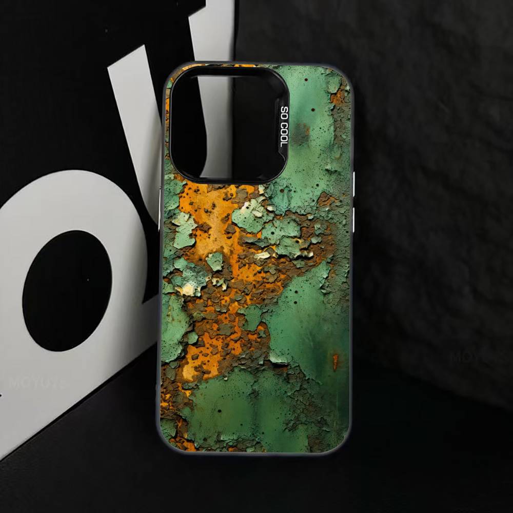 R-Retro I-Industrial R-Rusty Phone Case For iPhone 17,16,15,14,13,12,11 Plus,Pro Max,XS,Colorful Silver Black Cover