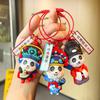 Exquisite New Chinese Style Panda Keychain Perfect Couple Pendant Silicone Key Ring Gift