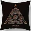 Mandala Mysterious Retro Religious Yoga Taie d'oreiller, Symdazers, Home Decorative Cojines, Sofá Poduszka