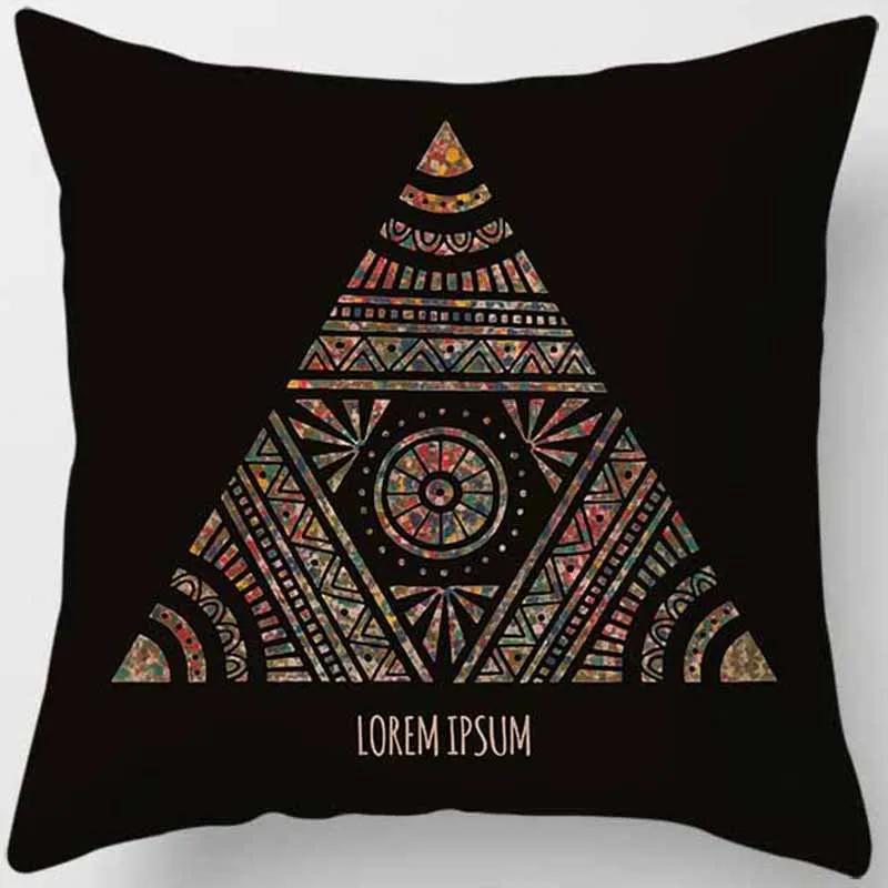 Mandala Mysterious Retro Religious Yoga Taie d'oreiller, Symdazers, Home Decorative Cojines, Sofá Poduszka