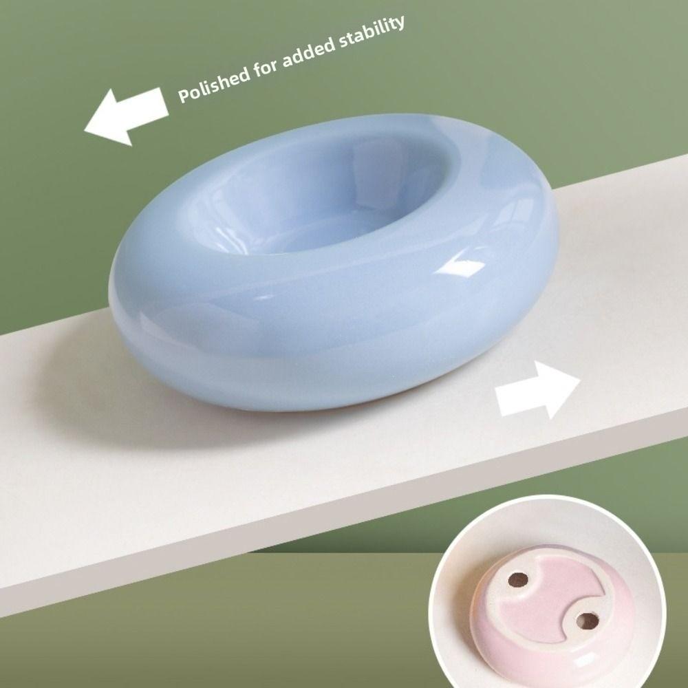 Ceramic Pet Food Basin Anti Slip Pet Feeder Dish Universal Pet Water Feeder Container Pet Supplies