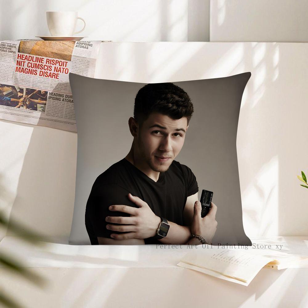 Band J-JONAS B-BROTHERS Pillow Case Square Pillow Cushion Cover Bedroom Sofa Room Decoration Casual Pillow Cover