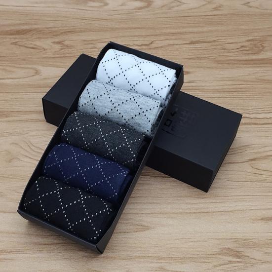 3/5 Perechi Bărbați Primăvară Toamnă Tub Mediu Bumbac Respirabil Șosete Sport Business