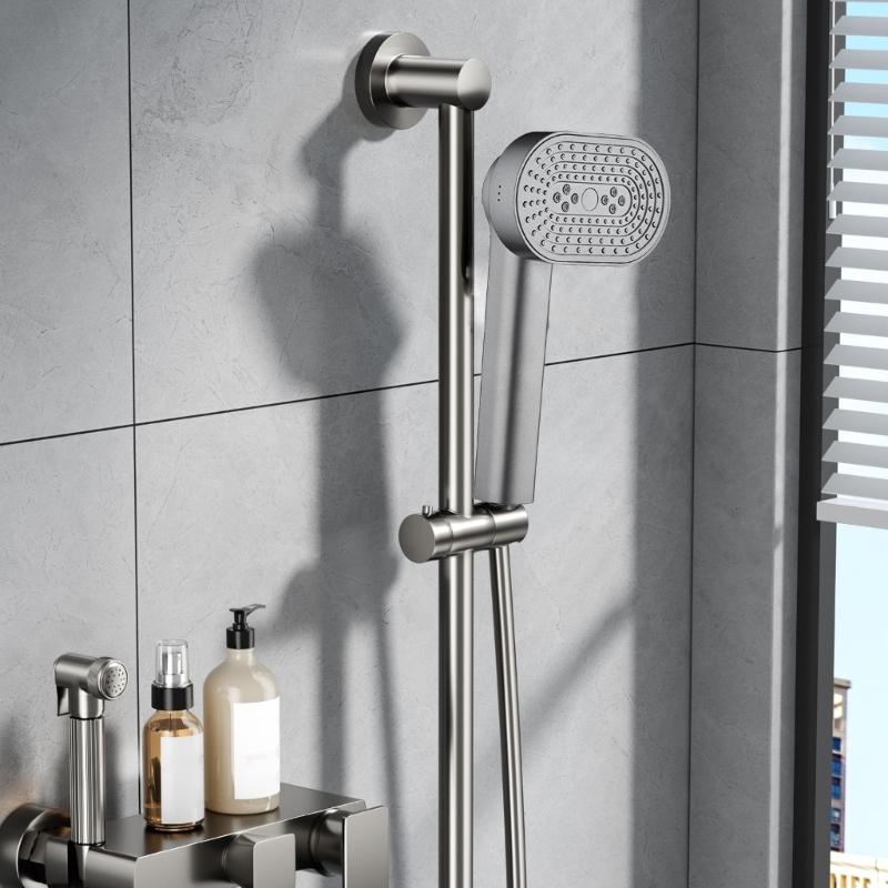 360 Rotating High Pressures Shower Head Multifunction Sprayers Water Softener Filter Easy Installation ABS Materials