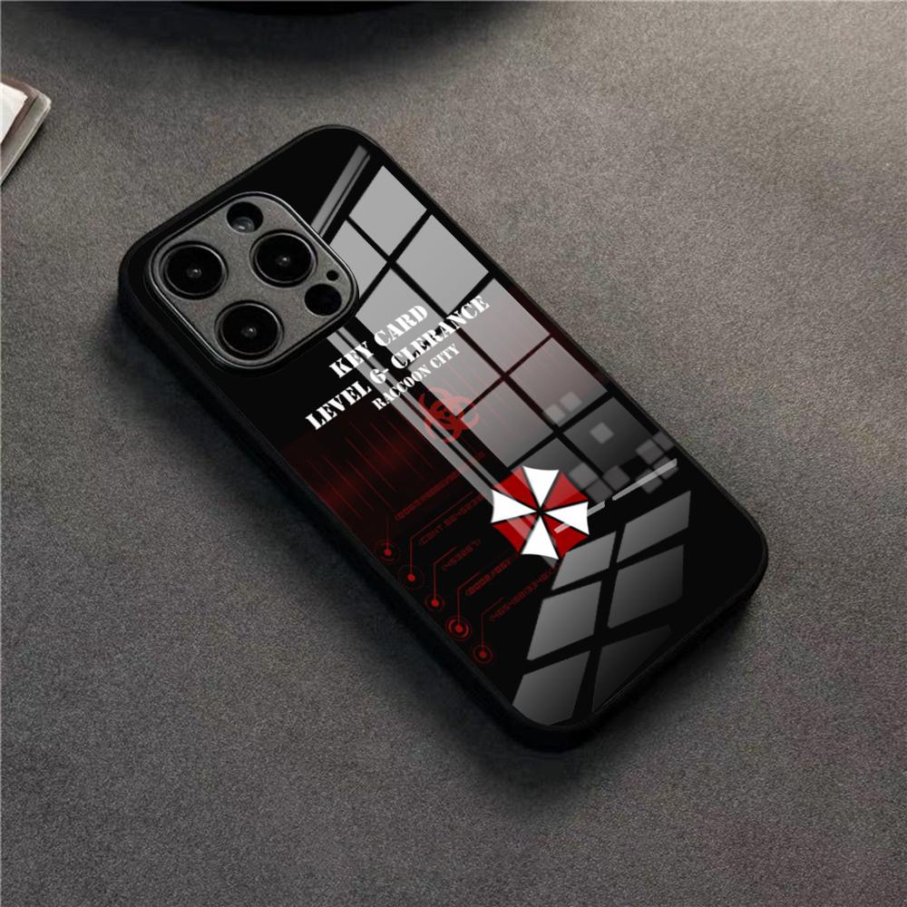 Umbrella Corporation Phone Case For 17 Pro Max IPhone 16 Pro 14 12 11 13 Mini X XR XS 15 Plus SE Glass Cover