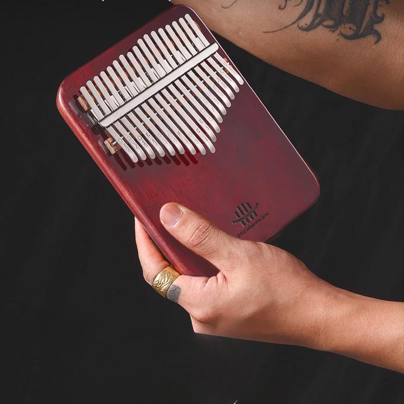 Kalimba 21 Keys Professional Music Instruments 17 Keys Small Musical Keyboard Sound Healing Child Beginner Portable Fingers Piano Accessories