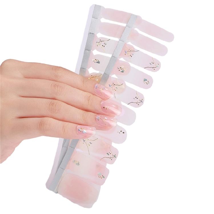 Gradient Nail Art Stickers Full Wrap Nail Stickers Self-Adhesive Nail Art Decals