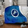 Millwall Fc Crest Design Flannel Blanket, Soft Polyester, Modern Design, All-Season for Camping, Travel, Gifts for holidays or birthdays
