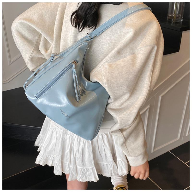 

Сумка женская новая ретро на плечо большая вместимость высокая ценность женская сумка многофункциональная сумка-тоут рюкзак синий