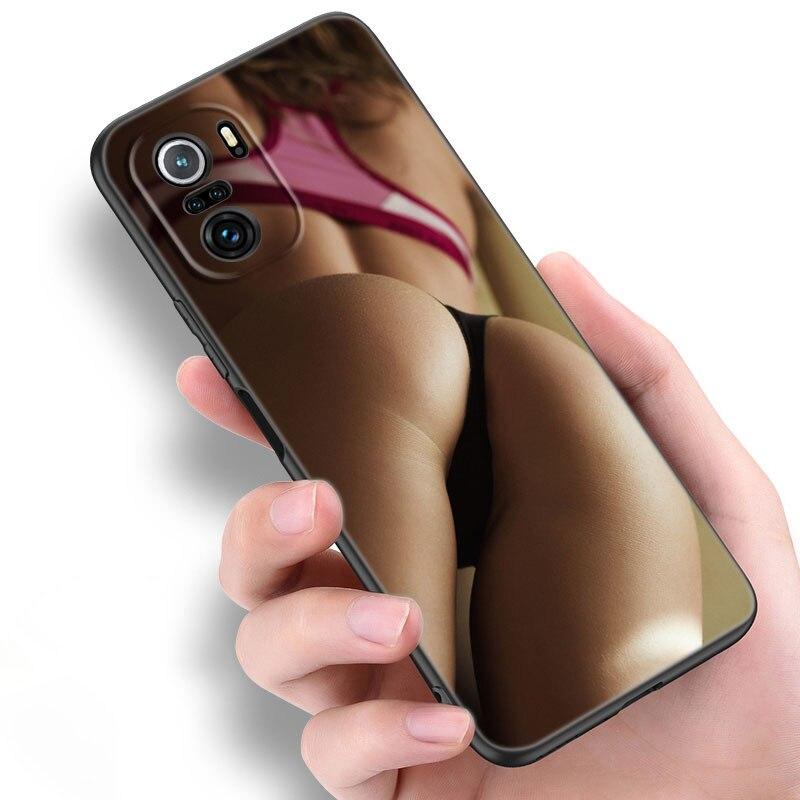 Sexy-Ass Woman Girl Pouzdro na telefon Xiaomi Mi POCO X3 NFC GT M4 M3 12 11T 10T Pro A3 11 Lite NE 5G 12X 11i F3 Soft Black Cover